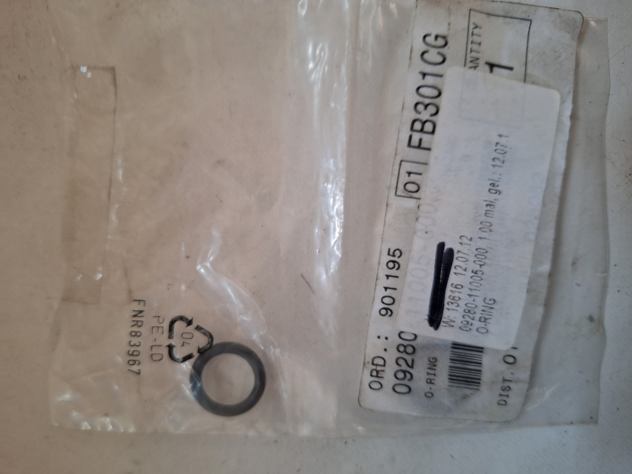 Bild von SUZUKI  ORING  09280-11005